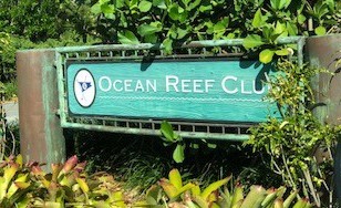 Ocean Reef Club Signage at Entrance
